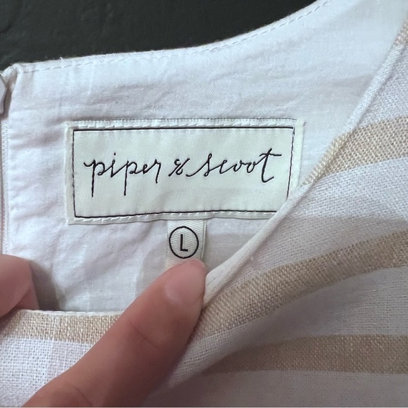 Piper and Scoot Festival Dress in Oatmeal -
a boho classic! size: L - Picture 8 of 12